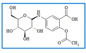 5-(N-β-D-Glucopyranosylamino)acetylsalicylic acid