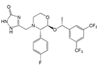 Aprepitant (R,S,S)-Isomer ; 5-([(2S,3S)-2-((R)-1-[3,5-bis(trifluoromethyl)phenyl]ethoxy)-3-(4-fluoro phenyl)morpholino]methyl)-1H-1,2,4-triazol-3(2H)-one