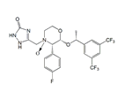 Aprepitant N-Oxide ; 5-([(2R,3S)-2-((R)-1-[3,5-bis(trifluoromethyl)phenyl]ethoxy)-3-(4-fluoro phenyl)-4-oxido-morpholino]methyl)-1H-1,2,4-triazol-3(2H)-one  |  172673-23-3