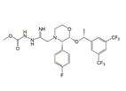 Aprepitant Open-Ring Methyl Ester Impurity ; Methyl 2-(2-((2R,3S)-2-((R)-1-(3,5-Bis(trifluoromethyl)phenyl)ethoxy)-3-(4-fluorophenyl) morpholino)-1-iminoethyl)hydrazinecarboxylate  |  219821-37-1
