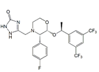 Aprepitant (S,R,S)-Isomer ; 5-([(2R,3S)-2-((S)-1-[3,5-bis(trifluoromethyl)phenyl]ethoxy)-3-(4-fluoro phenyl)morpholino]methyl)-1H-1,2,4-triazol-3(2H)-one