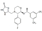 Aprepitant (S,S,S)-Isomer ; 5-([(2S,3S)-2-((S)-1-[3,5-bis(trifluoromethyl)phenyl]ethoxy)-3-(4-fluoro phenyl)morpholino]methyl)-1H-1,2,4-triazol-3(2H)-one