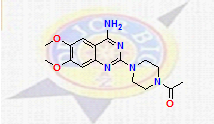 Acetylpiperzinyl-quinazoline; 6,7-dimethoxy-2-(5-acetyl-piperzin-1-yl)-quinazolin-4-amine