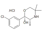 Bupropion Morpholinol (2R,3R)-Isomer ; Bupropion (2R,3R)-Morpholinol ; (2R,3R)-2-(3-Chlorophenyl)-3,5,5-trimethyl-2-morpholinol hydrochloride ; enti-Radafaxine hydrochloride | 192374-15-5