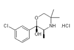 Bupropion Morpholinol (2S,3S)-Isomer; Bupropion (2S,3S)-Morpholinol Impurity (HCl Salt) ;  Radafaxine hydrochloride ; (2S,3S)-2-(3-Chlorophenyl)-3,5,5-trimethyl-2-morpholinol hydrochloride |  192374-14-4