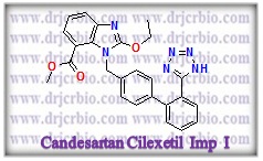 Candesartan Methyl Ester ;  2-Ethoxy-1-[[2-[1-(triphenylmethyl)-1H-tetrazol-5-yl][1,1?-biphenyl]-4-yl]methyl]-1H-benzimidazole-7-carboxylic acid methyl ester; [Candesartan Cilexetil Impurity I]  |  139481-69-9