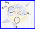 Citalopram  Impurity A ; Citalopram  Related Compound A ;  Citalopram Amide ; 1-(3-(Dimethylamino)propyl)-1-(4'-fluorophenyl)-1,3-dihydro isobenzo furan-5-carboxamide  |  64372-56-1