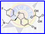 Citalopram S-Isomer Oxalate ; Escitalopram Oxalate ;(S)-(+)-1-[3-(Dimethylamino)propyl]-1-(p-fluorophenyl)-5-phthalan carbonitrile oxalate  |  219861-08-2