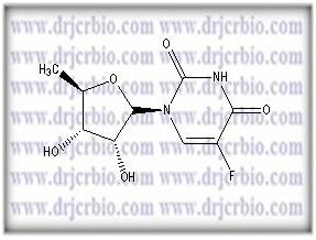 Capecitabine EP Impurity B ;Capecitabine USP RC B ; Doxifluridine ; 5′-Deoxy-5-fluorouridine |  3094-09-5