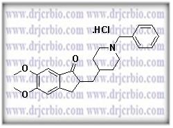Donepezil Hydrochloride ; (±)-2-[(1-Benzyl-4-piperidyl)methyl]-5,6-dimethoxy-1-indanone hydrochloride | 120011-70-3