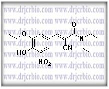 Entacapone Impurity D ; (2E)-2-Cyano-3-(3-ethoxy-4-hydroxy-5-nitrophenyl)-N,N-diethyl-2-propenamide ;