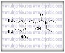 Entacapone ; (2E)-2-Cyano-3-(3,4-dihydroxy-5-nitrophenyl)-N,N-diethyl-2-propenamide ;