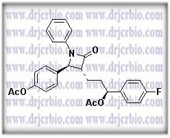 Ezetimibe Diacetate ;(3R,4S)-3-[(3S)-3-(Acetyloxy)-3-(4-fluorophenyl)propyl]-4-[4-(acetyloxy)phenyl]-1-(4-fluorophenyl)-2-azetidinone ;