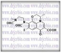 Levofloxacin Desethylene Diformyl Impurity ;Desethylene Diformyl Levofloxacin ; N,N’-Desethylene-N,N’-diformyl Levofloxacin ; (S)-9-Fluoro-10-[formyl[2-(formylmethylamino)ethyl]amino]-2,3-dihydro-3-methyl-7-oxo-7H-pyrido[1,2,3-de]-1,4-benzoxazine-6-carboxylic acid | 151377-74-1