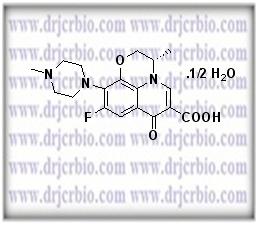 Levofloxacin Hemihydrate ; S-(-)-Levofloxacin ; (-)-(S)-9-Fluoro-2,3-dihydro-3-methyl-10-(4-methyl-1-piperazinyl)-7-oxo-7H-pyrido[1,2,3-de]-1,4-benzoxazine-6-carboxylic acid hemihydrate ;