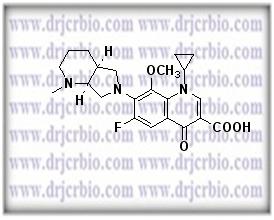 Moxifloxacin N-Methyl Analog ; 1-Cyclopropyl-6-fluoro-1,4-dihydro-8-methoxy-7-[(4aS,7aS)-octahydro-1-methyl-6H-pyrrolo[3,4-b]pyridin-6-yl]-4-oxo-3-quinolinecarboxylic acid hydrochloride  |   721970-37-2
