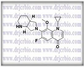 Moxifloxacin Decarboxy Analog ; Decarboxy Moxifloxacin ; 1-Cyclopropyl-6-fluoro-8-methoxy-7-[(4aS,7aS)-octahydro-6H-pyrrolo[3,4-b]pyridin-6-yl]-4-oxo-1,4-dihydroquinoline   |  929102-25-0