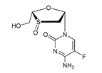 Emtricitabine IP Impurity G ;Emtricitabine S-Oxide (S)-Isomer ;  4-Amino-5-fluoro-1-[(2R,3S,5S)-2-(hydroxymethyl)-3-oxo-1,3-oxa-λ4-thiolan-5-yl]pyrimidin-2(1H)-one  |   152128-77-3