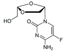 Emtricitabine IP Impurity J ; 4-Amino-5-fluoro-1-[(2S,4S)-2-(hydroxymethyl)-1,3-dioxolan-4-yl]pyrimidin-2(1H)-one