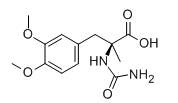 (S)-2-(Aminocarbonyl)-amino-3-(3,4-dimethoxyphenyl)-2-methylpropanoic acid  |  28861-00-9