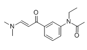 N-Ethyl-N-3-((3-dimethylamino-1-oxo-2-propenyl)phenyl)acetamide  |  96605-66-2