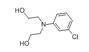 m-Chlorophenyl diethanolamine  |  92-00-2
