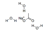 Sodium acetate trihydrate  |  6131-90-4