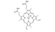 Chloroprotoporphyrin IX iron(III)   |   16009-13-5
