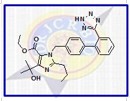 Olmesartan Ethyl Ester | 4-(2-Hydroxypropan-2-yl)-2-propyl-1-({4-[2-(2H-1,2,3,4-tetrazol-5-yl)phenyl]phenyl}methyl)-1H-imidazole-5-carboxylic acid ethyl ester |