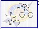 Olmesartan Ethyl Ester N2-Trityl Analog ;  N2-Trityl Olmesartan Ethyl Ester Analog ;| 4-(1-Hydroxy-1-methylethyl)-2-propyl-1-[[2'-[2-(triphenylmethyl)-2H-tetrazol-5-yl][1,1'-biphenyl]-4-yl]methyl]-1H-imidazole-5-carboxylic acid ethyl ester |