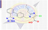 Losartan Carboxylic Acid;2-Butyl-4-chloro-1-[p-(o-1H-tetrazol-5-ylphenyl)benzyl]imidazole-5-formic acid ;  Losartan Acid Metabolite