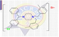 Meclizine Impurity E; 4-N,N-(Bis-(3-methyl phenyl)methyl)-1,4-chloro Benzhydryl piperazinium bromide