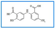 Mesalamine Impurity (2-Hydroxy-5-amino-N-(2-carboxy-4-aminophenyl)benzoic Acid)