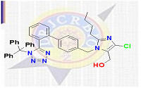 N1-Triphenylmethyl Losartan ;  N1-Trityl Losartan ;  2-Butyl-4-chloro-1-[[2'-[1-(triphenylmethyl)-1H-tetrazol-5-yl][1,1'-biphenyl-4-yl]methyl]-1H-imidazole-5-methanol ;  CAS #  ;