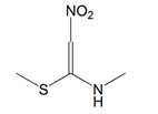 Ranitidine EP Impurity K ;Ranitidine BP Impurity K ; N-Methyl-1-methylthio-2-nitroethenamine   |  61832-41-5