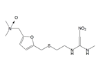 Ranitidine EP Impurity E ;Ranitidine BP Impurity E ; Ranitidine N-Oxide ; N-[2-[[[5-[(Dimethyloxidoamino)methyl]furan-2-yl]methyl]sulfanyl]ethyl]-N′-methyl-2-nitroethene-1,1-diamine  |  73857-20-2