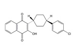 Atovaquone ; 2-[trans-4-(4-Chlorophenyl)cyclohexyl]-3-hydroxynaphthalene-1,4-dione   |  95233-18-4