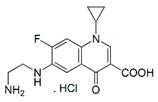 Ciprofloxacin 7-Chloro-6-Desethylene Impurity ;  6-[(2-Aminoethyl)amino]-1-cyclopropyl-7-fluoro-4-oxo-1,4-dihydroquinoline-3-carboxylic acid hydrochloride |  528851-30-1
