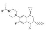 Ciprofloxacin N-Formyl Impurity ;  1-Cyclopropyl-6-fluoro-4-oxo-7-(4-formyl-piperazin-1-yl)-1,4-dihydro quinoline-3-carboxylic acid | 93594-39-9 