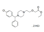 Cetirizine USP RC A ;Cetirizine USP Related Compound A ; Cetirizine Dihydrochloride Ethyl Ester  (RS)-2-[2-[4-[(4-Chlorophenyl)phenylmethyl]piperazin-1-yl]ethoxy]acetic acid ethyl ester dihydrochloride | 246870-46-2
