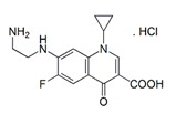 Ciprofloxacin EP Impurity C ; Enrofloxacin EP Impurity G ; 7-[(2-Aminoethyl)amino]-1-cyclopropyl-6-fluoro-4-oxo-1,4-dihydroquinoline-3-carboxylic acid hydrochloride ; Desethylene Ciprofloxacin | 528851-31-2