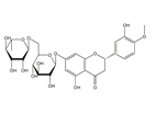 Diosmin EP Impurity B ; Diosmin BP Impurity B ; Dihydro Diosmin ; Hesperidin ; (2S)-7-[[6-O-(6-Deoxy-α-L-mannopyranosyl)-β-D-glucopyranosyl]oxy]-5-hydroxy-2-(3-hydroxy-4-methoxyphenyl)-2,3-dihydro-4H-1-benzopyran-4-one   |   520-26-3