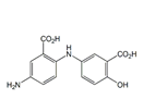 Mesalazine EP Impurity S ; 2-Hydroxy-5-[(2-carboxy-4-aminophenyl)amino]benzoic acid ; N-(2-Carboxy-4-aminophenyl)-5-aminosalicylic Acid   |   1797983-23-3