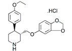 Paroxetine HCl Hemihydrate EP Impurity C ; Paroxetine HCl Hemihydrate BP Impurity C ; 4-Ethoxy Paroxetine Hydrochloride ; (3S,4R)-3-[(1,3-Benzodioxol-5-yloxy)methyl]-4-(4-ethoxyphenyl) piperidine HCl