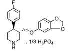 Paroxetine Phosphate ; (3S,4R)-3-[(1,3-Benzodioxol-5-yloxy)methyl]-4-(4-fluorophenyl)piperidine phosphate