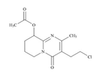 Paliperidone Impurity 12;  3-(2-chloroethyl)-6,7,8,9-tetrahydro-9-acetoxy-2-methyl-4H-pyrido[1,2-a]pyrimidine-4-one   |  1117803-76-5