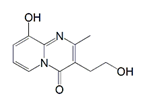 Paliperidone Tetradehydro Hydroxyethyl Impurity ;  9-Hydroxy-3-(2-hydroxyethyl)-2-methyl-4H-pyrido[1,2-a]pyrimidin-4-one   |  181525-38-2