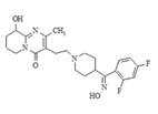 Paliperidone Impurity G;  Paliperidone (E)-Oxime ; 3-[2-[4-[(E)-(2,4-Difluorophenyl)(hydroxyimino) methyl]piperidin-1-yl]ethyl]-9-hydroxy-2-methyl-6,7,8,9-tetrahydro-4H-pyrido[1,2-a]pyrimidin-4-one   |  1388021-46-2