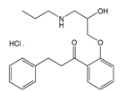 Propafenone Hydrochloride ; 1-[2-[(2RS)-2-Hydroxy-3-(propylamino)propoxy]phenyl]-3phenylpropan-1-one hydrochloride ; 2′-[2-Hydroxy-3-(propylamino)propoxy]-3-phenylpropiophenone hydrochloride   |  34183-22-7