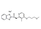 Rabeprazole Sodium S-Isomer ; S-(-)-Rabeprazole Sodium Salt ; Sodium (S)-2-[[4-(3-methoxypropoxy)-3-methyl-pyridin-2-yl]methylsulfinyl] benzoimidazole   |  171440-19-0